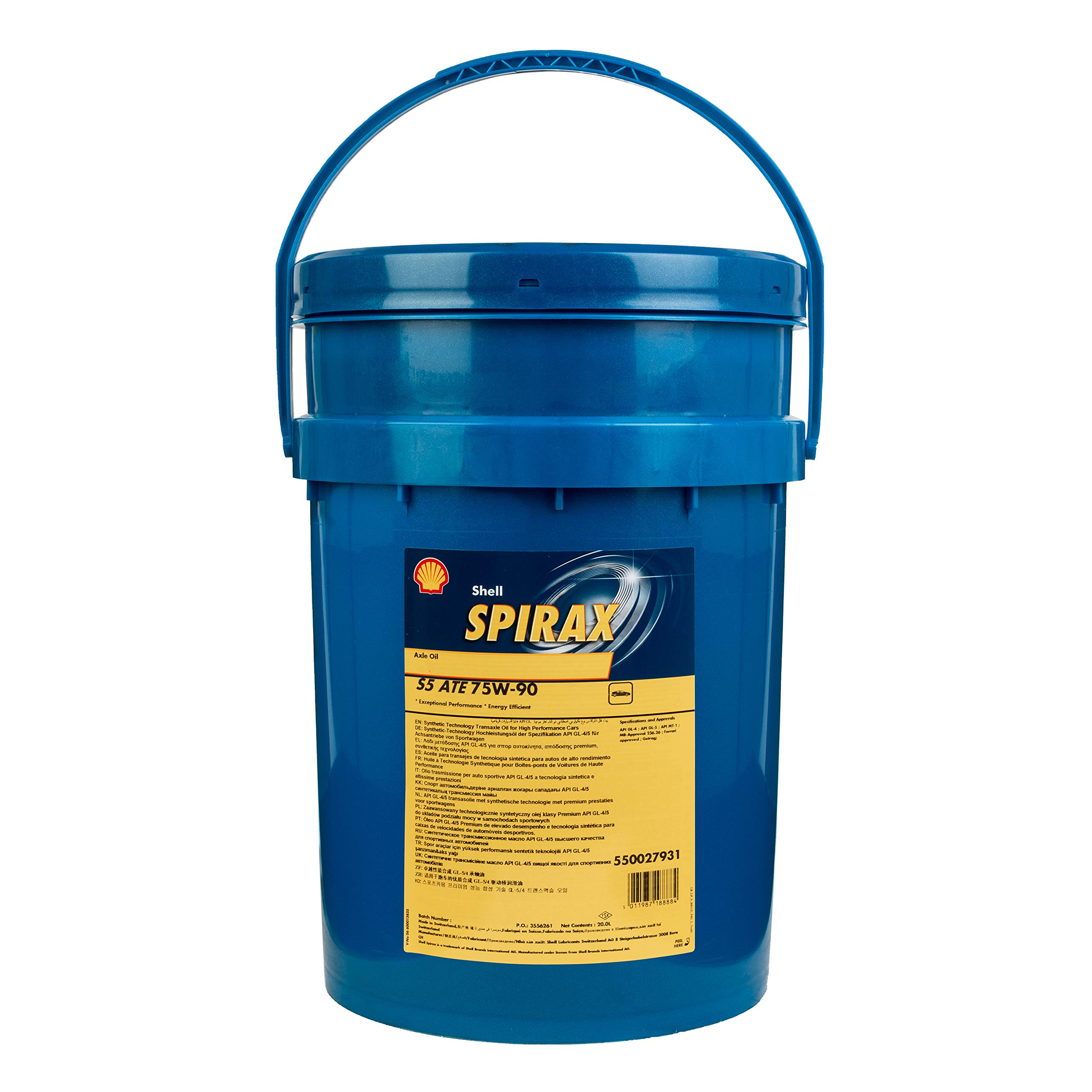 Shell Spirax S5 ATE 75W 90 GL-5/4 Premium Perform Synthetic Tech